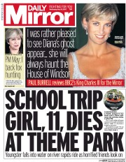 Daily Mirror (UK) Newspaper Front Page for 10 May 2017