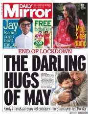 Daily Mirror (UK) Newspaper Front Page for 10 May 2021