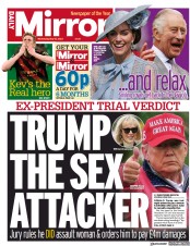 Daily Mirror (UK) Newspaper Front Page for 10 May 2023
