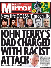 Daily Mirror (UK) Newspaper Front Page for 10 July 2013