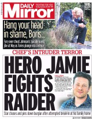 Daily Mirror (UK) Newspaper Front Page for 10 September 2018