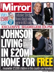 Daily Mirror front page for 11 January 2023