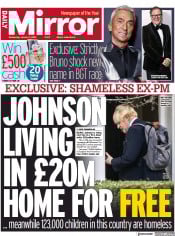 Daily Mirror (UK) Newspaper Front Page for 11 January 2023