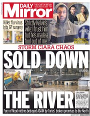 Daily Mirror (UK) Newspaper Front Page for 11 February 2020