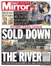 Daily Mirror (UK) Newspaper Front Page for 11 February 2020