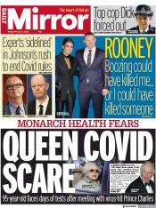 Daily Mirror (UK) Newspaper Front Page for 11 February 2022
