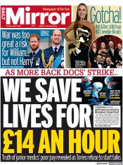 Daily Mirror (UK) Newspaper Front Page for 11 April 2023