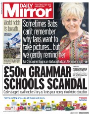 Daily Mirror (UK) Newspaper Front Page for 11 May 2018