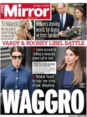 Daily Mirror front page for 11 May 2022