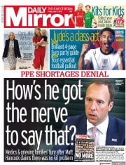 Daily Mirror (UK) Newspaper Front Page for 11 June 2021