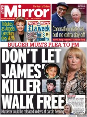 Daily Mirror (UK) Newspaper Front Page for 12 October 2022