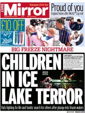 Daily Mirror (UK) Newspaper Front Page for 12 December 2022