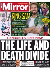 Daily Mirror front page for 12 December 2023