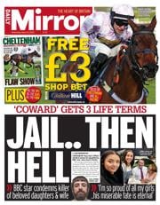 Daily Mirror front page for 12 March 2025