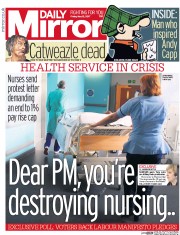 Daily Mirror (UK) Newspaper Front Page for 12 May 2017