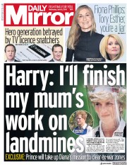 Daily Mirror (UK) Newspaper Front Page for 12 June 2019