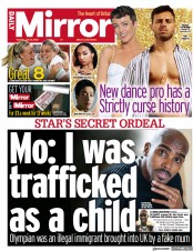 Daily Mirror (UK) Newspaper Front Page for 12 July 2022