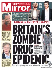 Daily Mirror (UK) Newspaper Front Page for 12 September 2018