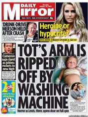 Daily Mirror (UK) Newspaper Front Page for 13 October 2011