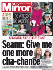 Daily Mirror (UK) Newspaper Front Page for 13 October 2018