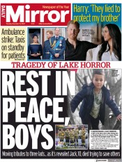 Daily Mirror (UK) Newspaper Front Page for 13 December 2022