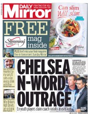 Daily Mirror (UK) Newspaper Front Page for 13 January 2018
