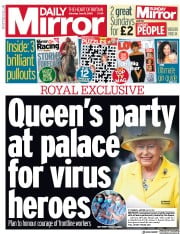 Daily Mirror (UK) Newspaper Front Page for 13 June 2020