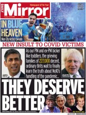 Daily Mirror (UK) Newspaper Front Page for 13 June 2023