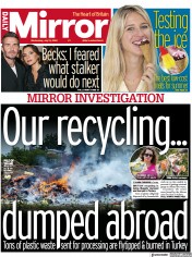 Daily Mirror (UK) Newspaper Front Page for 13 July 2022