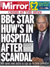 Daily Mirror (UK) Newspaper Front Page for 13 July 2023