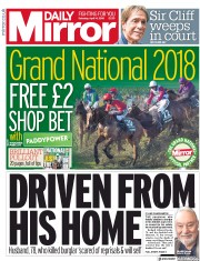 Daily Mirror (UK) Newspaper Front Page for 14 April 2018