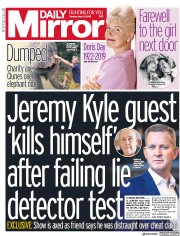 Daily Mirror (UK) Newspaper Front Page for 14 May 2019