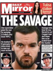 Daily Mirror (UK) Newspaper Front Page for 14 June 2013