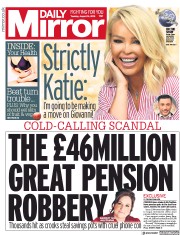 Daily Mirror (UK) Newspaper Front Page for 14 August 2018
