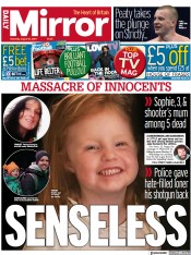 Daily Mirror (UK) Newspaper Front Page for 14 August 2021