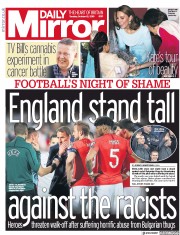 Daily Mirror (UK) Newspaper Front Page for 15 October 2019