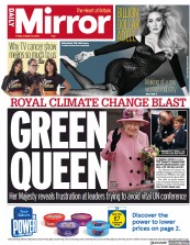 Daily Mirror (UK) Newspaper Front Page for 15 October 2021