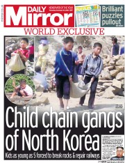 Daily Mirror (UK) Newspaper Front Page for 15 December 2016