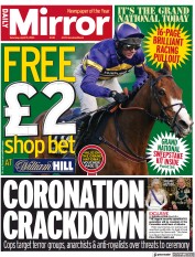Daily Mirror (UK) Newspaper Front Page for 15 April 2023