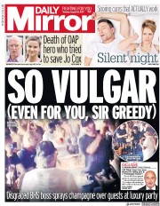 Daily Mirror (UK) Newspaper Front Page for 15 August 2017