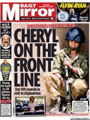 Daily Mirror (UK) Newspaper Front Page for 15 September 2011