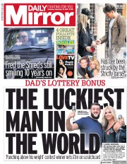 Daily Mirror (UK) Newspaper Front Page for 15 September 2018