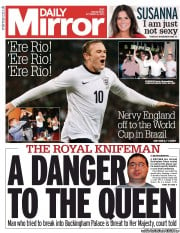 Daily Mirror (UK) Newspaper Front Page for 16 October 2013