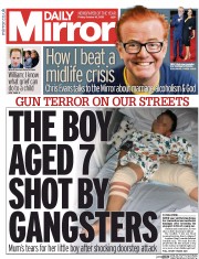 Daily Mirror (UK) Newspaper Front Page for 16 October 2015