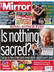 Daily Mirror front page for 16 November 2023