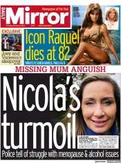 Daily Mirror (UK) Newspaper Front Page for 16 February 2023