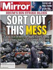 Daily Mirror front page for 16 April 2025