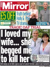 Daily Mirror front page for 16 May 2023