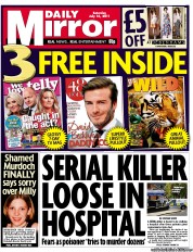Daily Mirror (UK) Newspaper Front Page for 16 July 2011