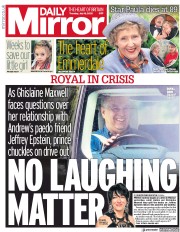 Daily Mirror (UK) Newspaper Front Page for 16 July 2020